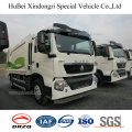 6-8cm Sinotruk HOWO Euro 4 Garbage Delivery Compactor Truck with Man Engine